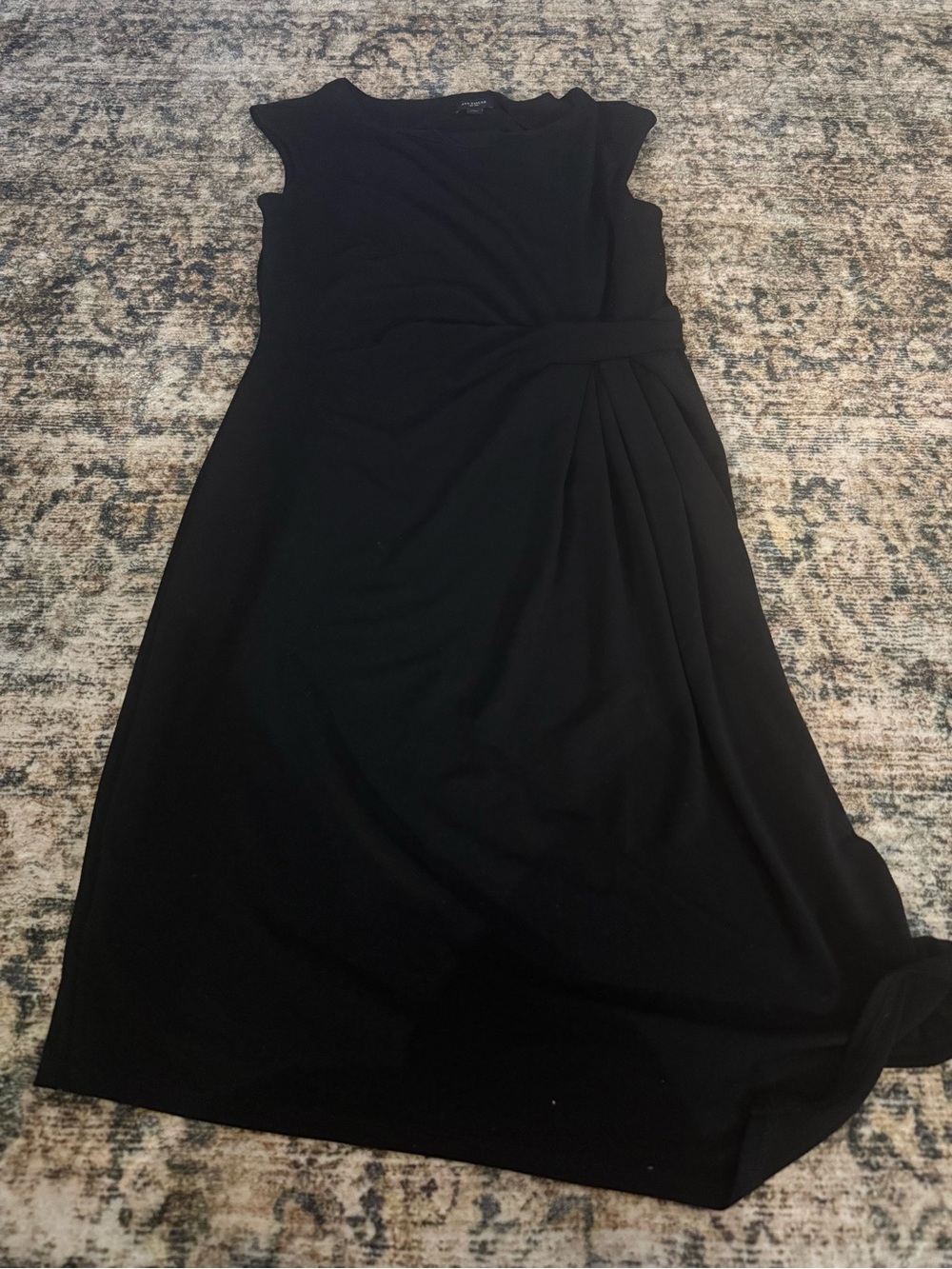 Ann Taylor Black Mini Dress with Side Twist Detail